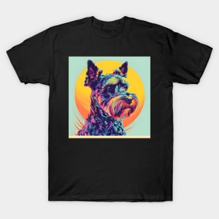 Schnauzer in 80's T-Shirt